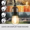 Newhouse Lighting Outdoor 48ft. LED String Lights with 2W S14 LED Filament Light Bulbs CSTRINGLED18 - alternate 3